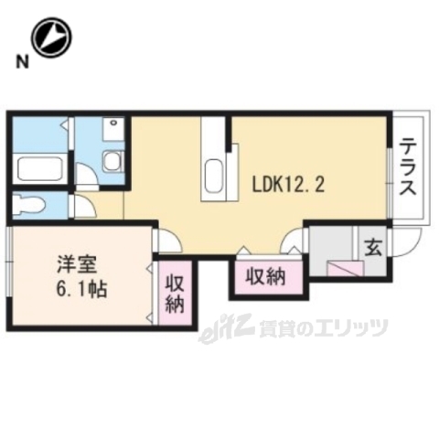 クレシア２の間取り