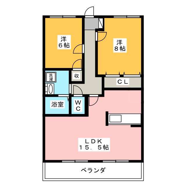 ハートフルマンション　ウイルの間取り