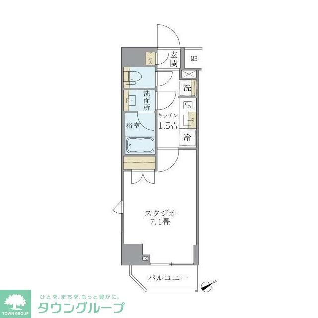 リージア中野新橋の間取り