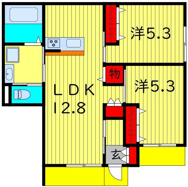 松戸市日暮のマンションの間取り