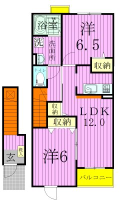 ノース　ヒルの間取り