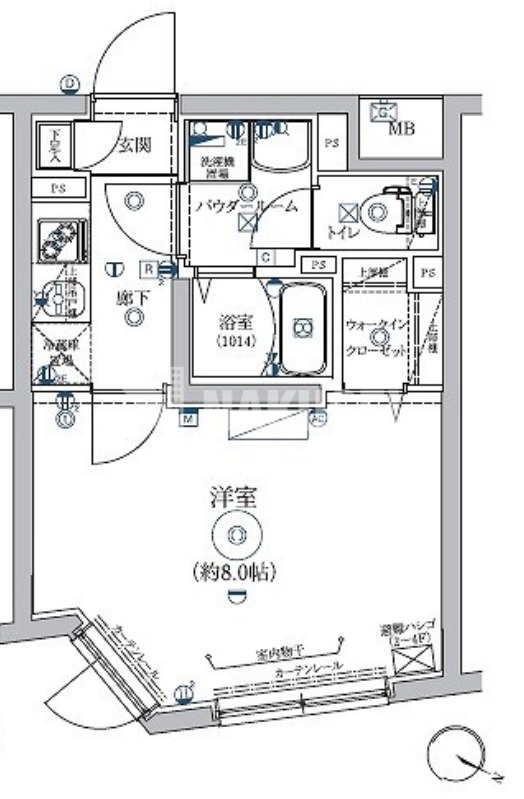 目黒区大岡山のマンションの間取り