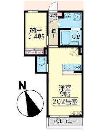 エニーレ?砂駅東IIの間取り