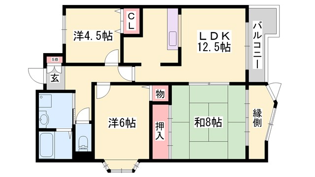 サンワプラザ福崎IIIの間取り