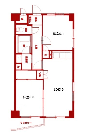 KDXレジデンス鶴見の間取り