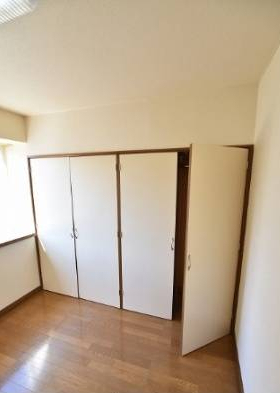 収納　広くて明るい寝室