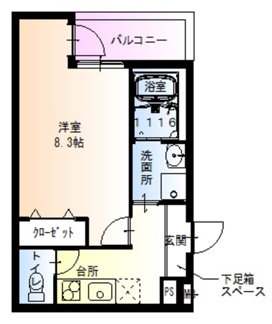 フジパレス堺市駅北I番館の間取り