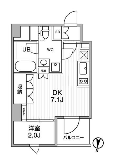 墨田区向島のマンションの間取り