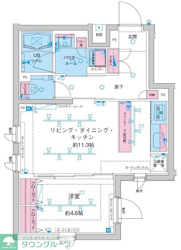 GENOVIA新大塚の間取り写真
