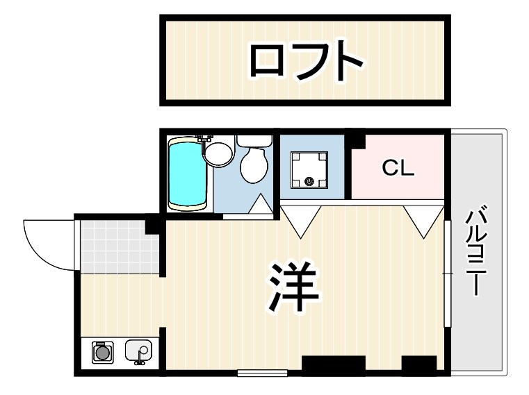 阪急今津線 門戸厄神駅 徒歩4分 3階建 築30年の間取り写真