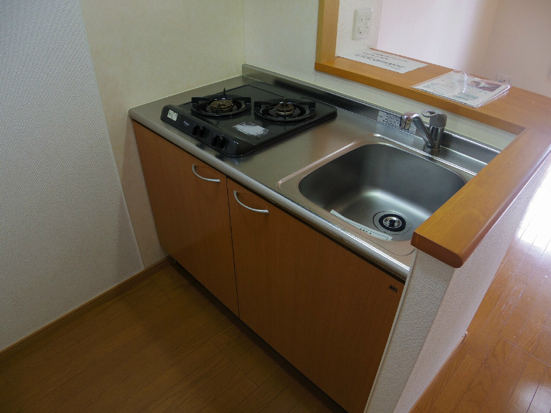 キッチン　ガス２口システムキッチン