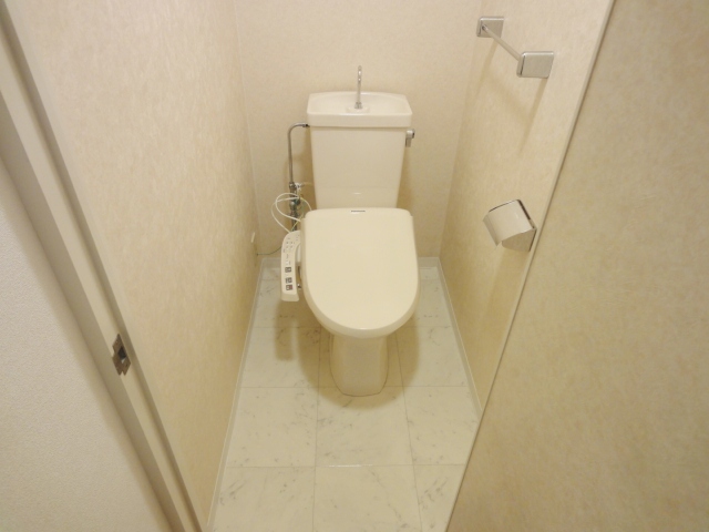 トイレ　同物件別号室の写真（反転）です。