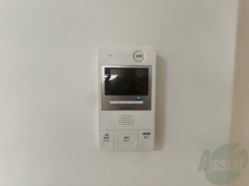 セキュリティ　ＴＶモニター付インターホンです。来客者の顔が見えるので安心！