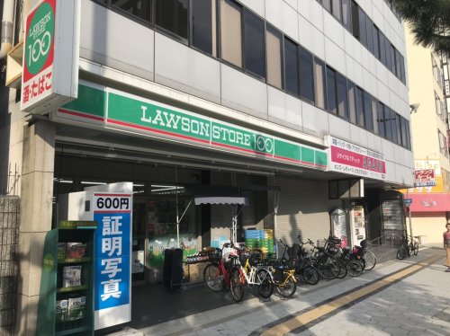 コンビニ　ローソンストア100 鶴橋駅前店（コンビニ）まで198m