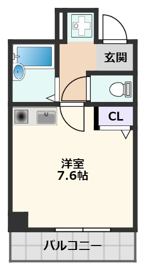 ＪＲ東海道本線 岸辺駅 徒歩10分 5階建 築36年の間取り写真