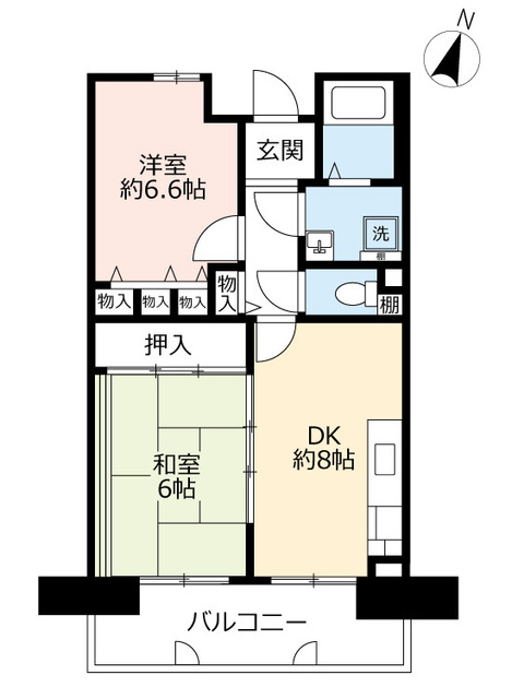 URアミティ中宮北町の間取り写真