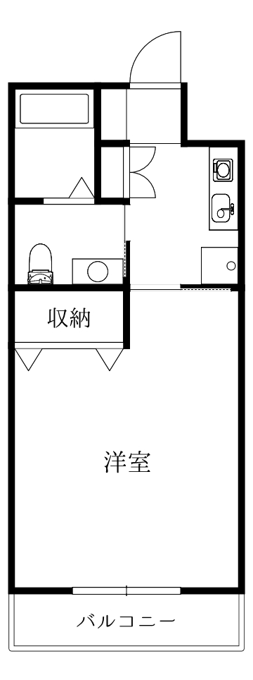 ＪＲ牟岐線 阿波富田駅 徒歩7分 4階建 築19年の間取り写真