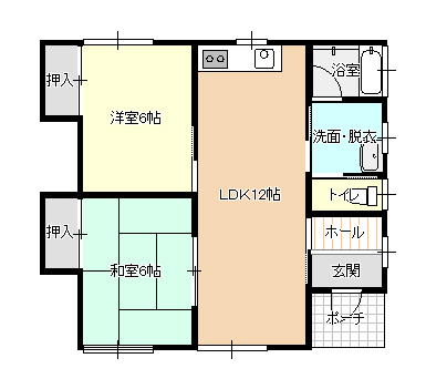 【巣子長屋の間取り】