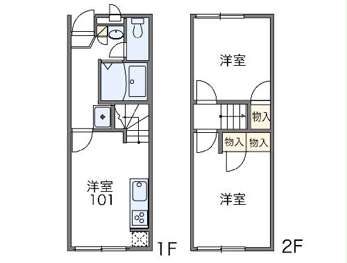 レオパレスカーサ　ドマーニIIの間取り