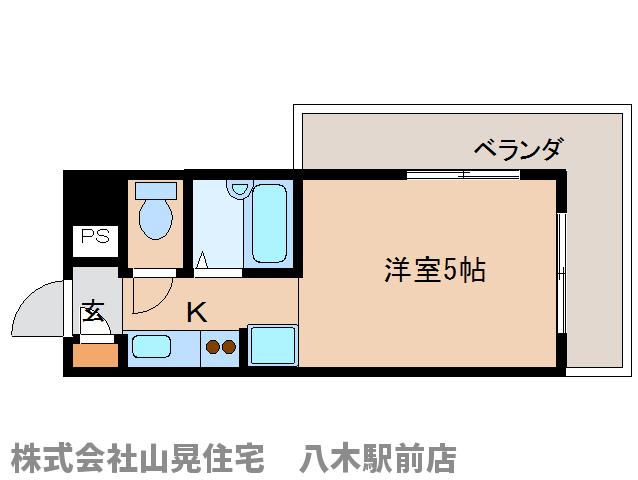 橿原市縄手町のマンションの間取り