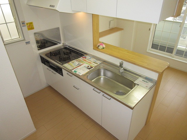 キッチン　浄水器一体型のキッチン