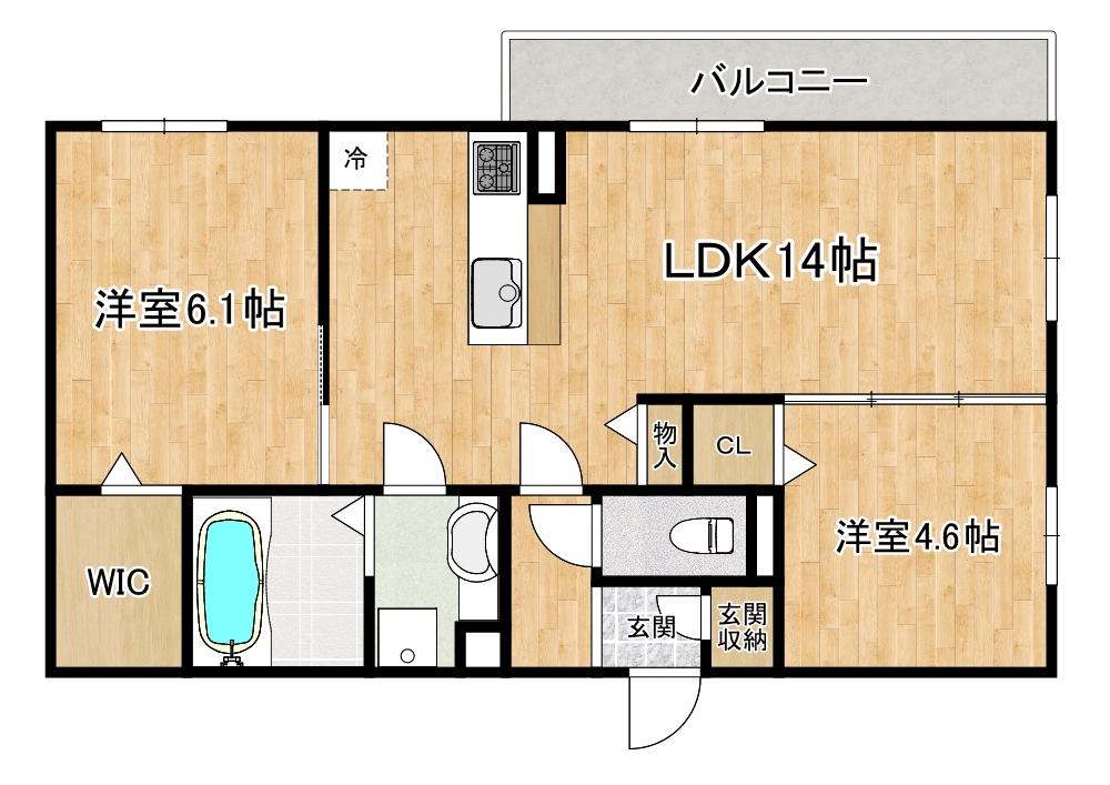 神戸市東灘区深江南町のアパートの間取り