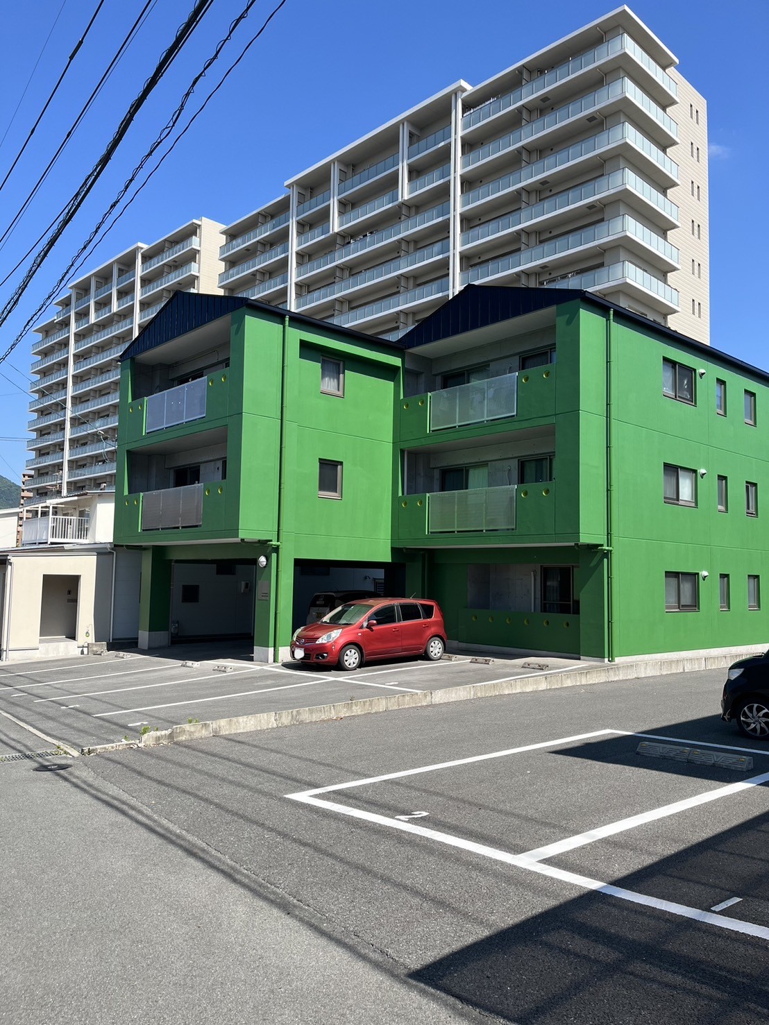 【熊本市西区上熊本のマンションの駐車場】