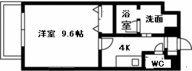 広島市中区河原町のマンションの間取り