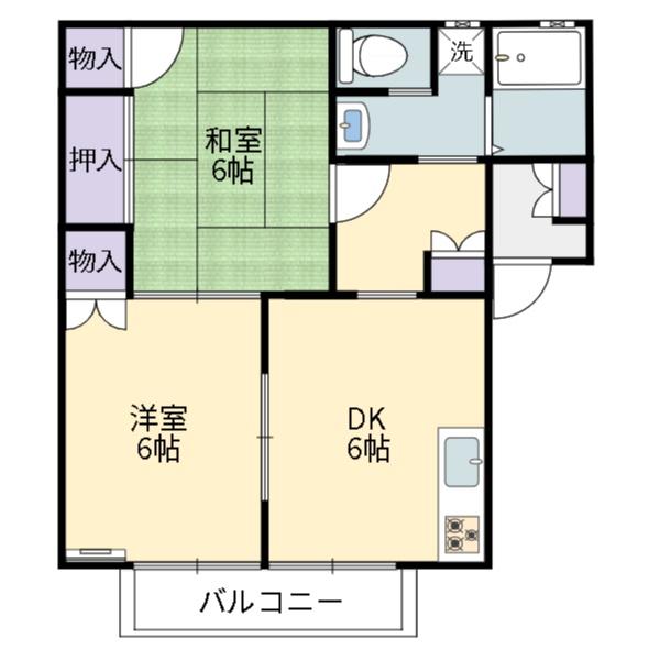 プルメリア壱番館の間取り