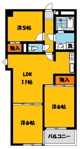 プレステージみどり野の間取り