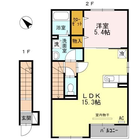 アゼリア福吉の間取り