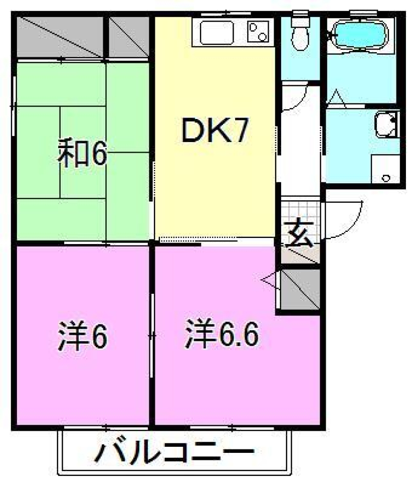 レプラコーン和泉Cの間取り