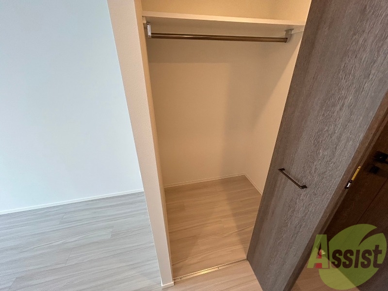 収納　寝室には収納があります。すっきり片づけましょう！