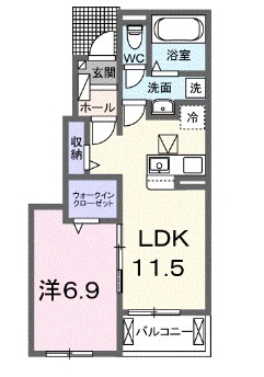 【フレンドリーＡの間取り】