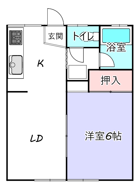 コーポユニゾンIの間取り