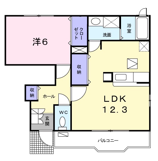 東茨城郡茨城町大字長岡のアパートの間取り