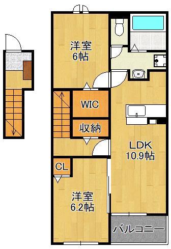 【ヒカルサ行橋　Iの間取り】