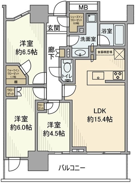 幕張ベイパークスカイグランドタワーの間取り