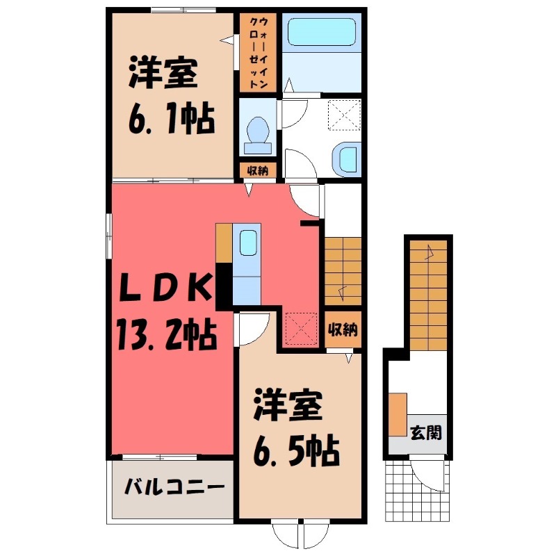 シェルブール Iの間取り