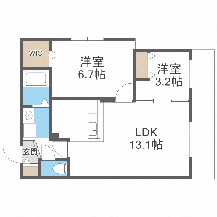 ラグナベルデ北９条の間取り