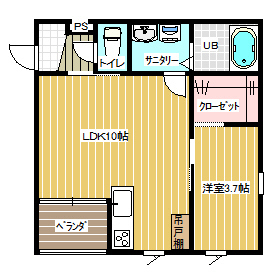 仮称）東町２丁目新築アパートの間取り