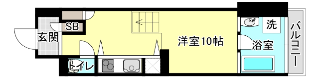 是空弁天の間取り