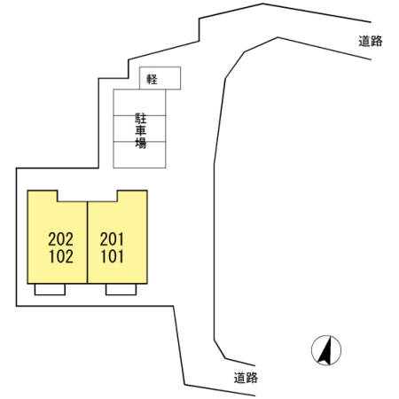 北九州市八幡東区宮の町のアパートの間取り