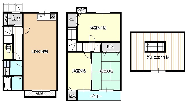 立石ハイツの間取り