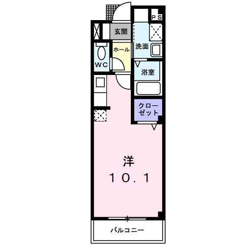 松江市東津田町のマンションの間取り