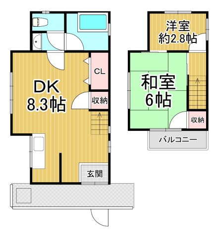 七松2丁目戸建の間取り