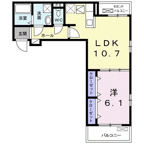 サンハウスＡの間取り