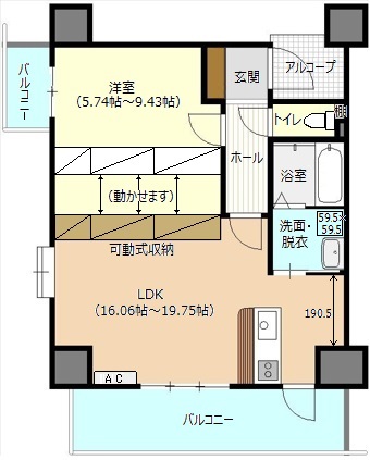 ツインスター下松駅南グリッツアの間取り