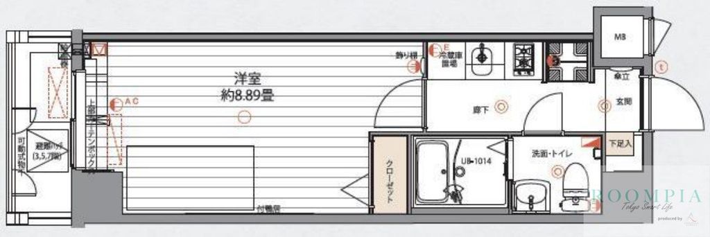 グランパークN.東京の間取り