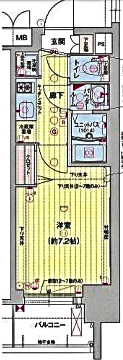 プレサンス丸の内雅殿の間取り